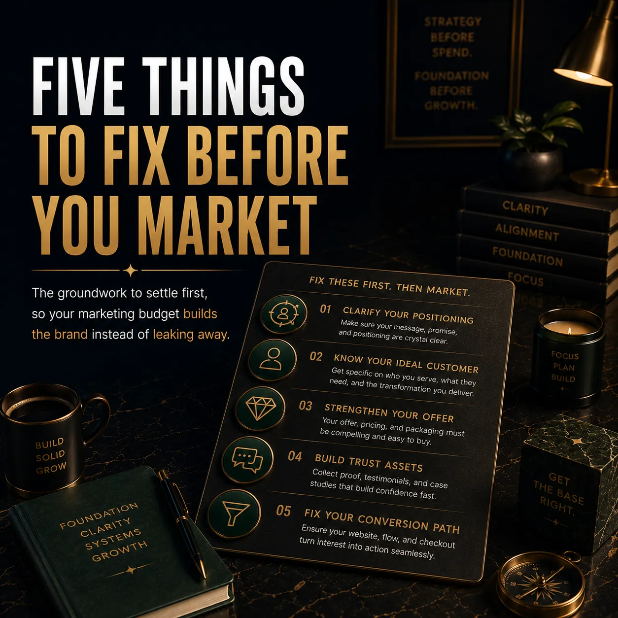 Five Things To Fix Before You Market